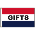 Gifts 3' x 5' Message Flag with Heading and Grommets